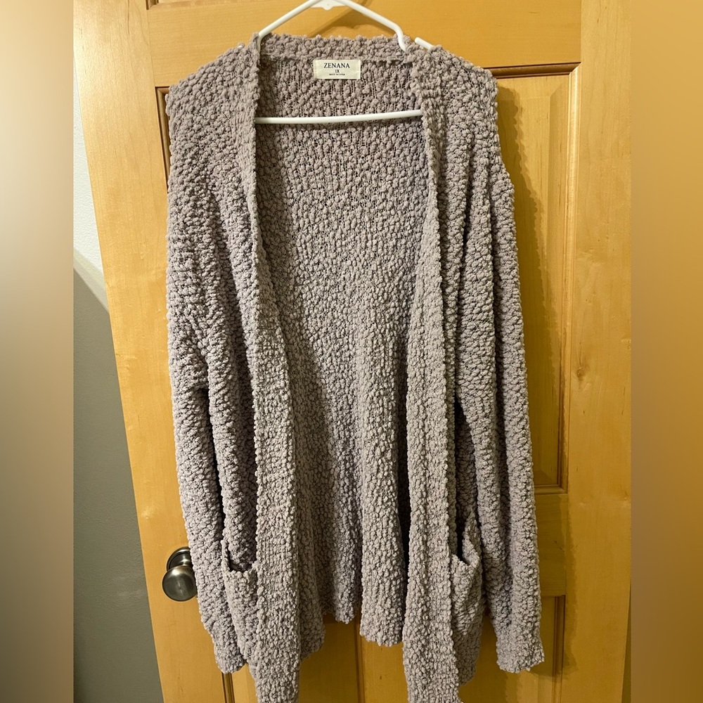 Zenana popcorn cardigan